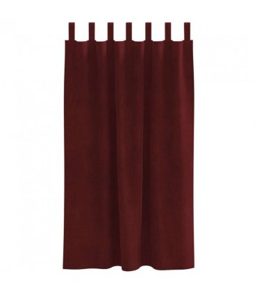 vidaXL Blackout Curtains 2 pcs Wine Red 140 x 175 cm Velvet — Model: with hanging loops