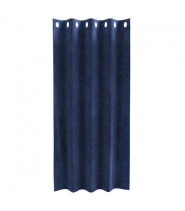 vidaXL Blackout Curtains 2 pcs Dark Blue 140 x 175 cm Velvet — Model: with eyelets