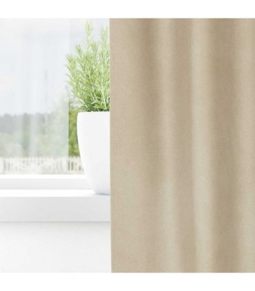 vidaXL Blackout Curtains 2 pcs Cream 140 x 175 cm Velvet — Model: with sewn-in tape