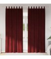 vidaXL Blackout Curtains 2 pcs Wine Red 140 x 225 cm Velvet — Model: with hanging loops