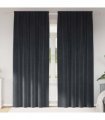 vidaXL Blackout Curtains 2 pcs Dark Grey 140 x 260 cm Velvet — Model: with sewn-in tape