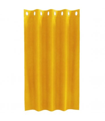 vidaXL Blackout Curtains 2 pcs Mustard Yellow 140 x 140 cm Velvet — Model: with eyelets