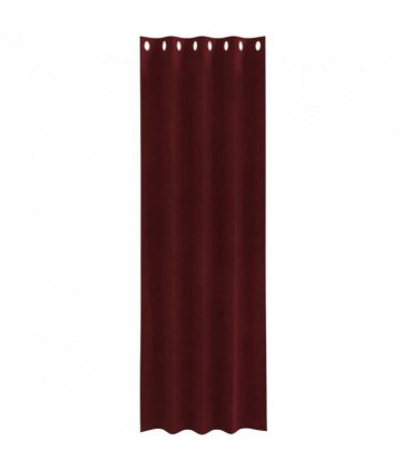 vidaXL Blackout Curtains 2 pcs Wine Red 140 x 225 cm Velvet — Model: with eyelets