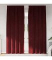 vidaXL Blackout Curtains 2 pcs Wine Red 140 x 225 cm Velvet — Model: with sewn-in tape