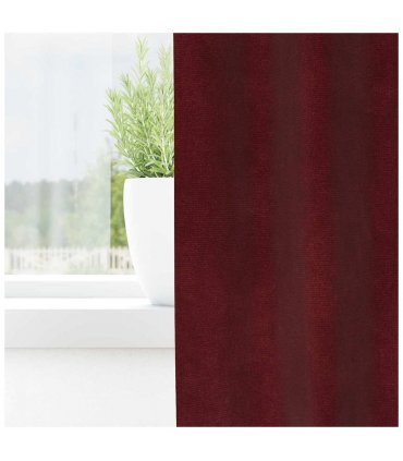 vidaXL Blackout Curtains 2 pcs Wine Red 140 x 225 cm Velvet — Model: with sewn-in tape