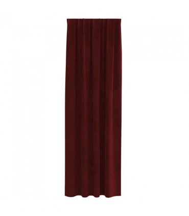 vidaXL Blackout Curtains 2 pcs Wine Red 140 x 225 cm Velvet — Model: with sewn-in tape