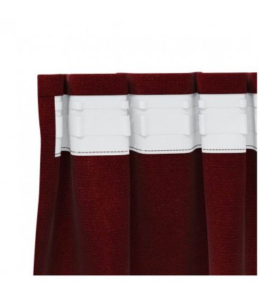vidaXL Blackout Curtains 2 pcs Wine Red 140 x 225 cm Velvet — Model: with sewn-in tape