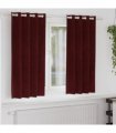 vidaXL Blackout Curtains 2 pcs Wine Red 140 x 175 cm Velvet — Model: with eyelets
