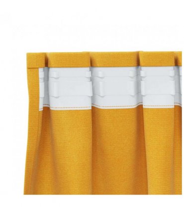 vidaXL Blackout Curtains 2 pcs Mustard Yellow 140 x 225 cm Velvet — Model: with sewn-in tape