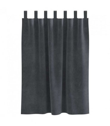 vidaXL Blackout Curtains 2 pcs Light Grey 140 x 140 cm Velvet — Model: with hanging loops