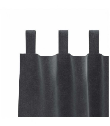 vidaXL Blackout Curtains 2 pcs Light Grey 140 x 140 cm Velvet — Model: with hanging loops