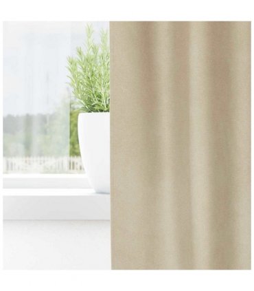 vidaXL Blackout Curtains 2 pcs Cream 140 x 260 cm Velvet — Model: with eyelets