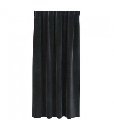 vidaXL Blackout Curtains 2 pcs Black 140 x 175 cm Velvet — Model: with sewn-in tape