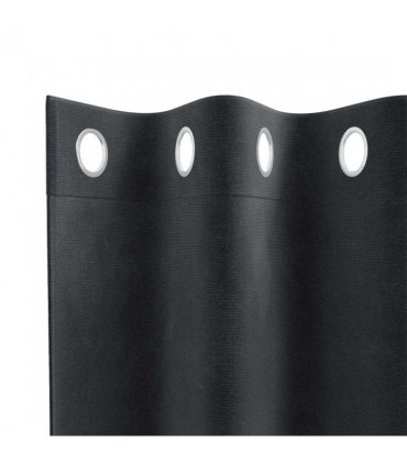 vidaXL Blackout Curtains 2 pcs Dark Grey 140 x 245 cm Velvet — Model: with eyelets