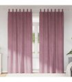vidaXL Blackout Curtains 2 pcs Dark Pink 140 x 225 cm Velvet — Model: with hanging loops
