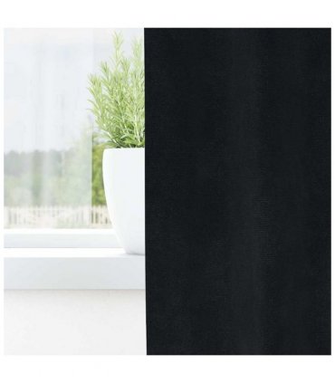 vidaXL Blackout Curtains 2 pcs Black 140 x 140 cm Velvet — Model: with hanging loops