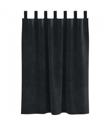 vidaXL Blackout Curtains 2 pcs Black 140 x 140 cm Velvet — Model: with hanging loops