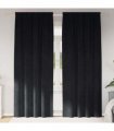 vidaXL Blackout Curtains 2 pcs Black 140 x 260 cm Velvet — Model: with sewn-in tape