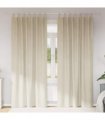 vidaXL Blackout Curtains 2 pcs Cream 140 x 225 cm Velvet — Model: with hanging loops
