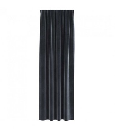 vidaXL Blackout Curtains 2 pcs Dark Grey 140 x 225 cm Velvet — Model: with sewn-in tape