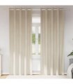 vidaXL Blackout Curtains 2 pcs Cream 140 x 245 cm Velvet — Model: with eyelets