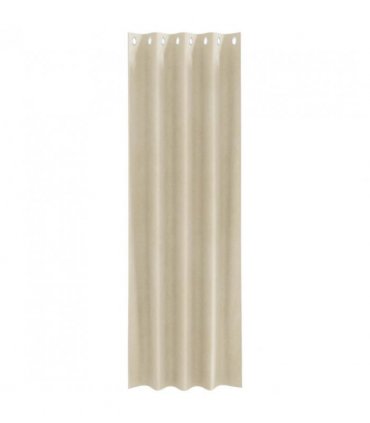 vidaXL Blackout Curtains 2 pcs Cream 140 x 245 cm Velvet — Model: with eyelets