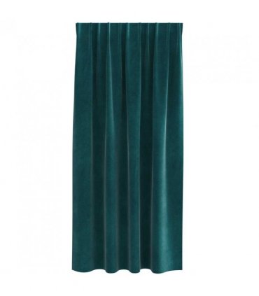 vidaXL Blackout Curtains 2 pcs Dark Green 140 x 175 cm Velvet — Model: with sewn-in tape