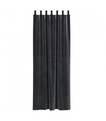 vidaXL Blackout Curtains 2 pcs Dark Grey 140 x 225 cm Velvet — Model: with hanging loops