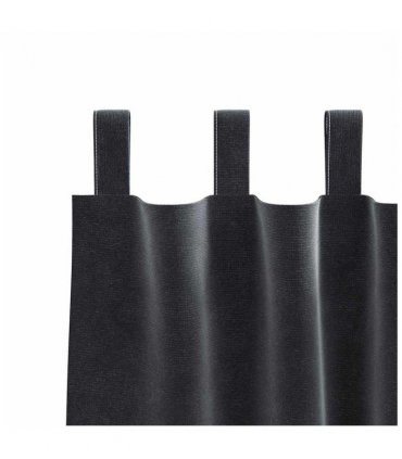 vidaXL Blackout Curtains 2 pcs Dark Grey 140 x 225 cm Velvet — Model: with hanging loops