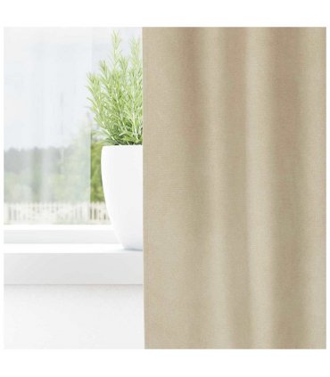 vidaXL Blackout Curtains 2 pcs Cream 140 x 260 cm Velvet — Model: with hanging loops