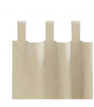 vidaXL Blackout Curtains 2 pcs Cream 140 x 140 cm Velvet — Model: with hanging loops