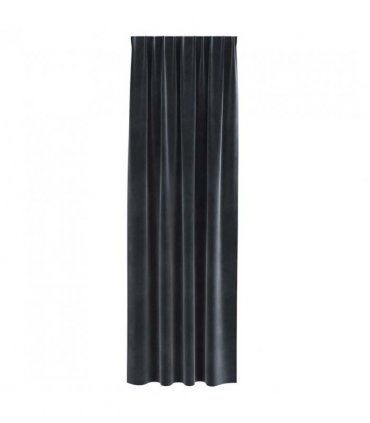 vidaXL Blackout Curtains 2 pcs Dark Grey 140 x 245 cm Velvet — Model: with sewn-in tape
