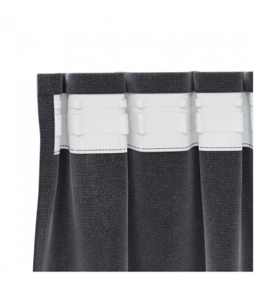 vidaXL Blackout Curtains 2 pcs Dark Grey 140 x 245 cm Velvet — Model: with sewn-in tape