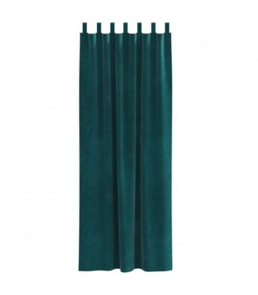 vidaXL Blackout Curtains 2 pcs Dark Green 140 x 245 cm Velvet — Model: with hanging loops