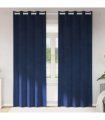 vidaXL Blackout Curtains 2 pcs Dark Blue 140 x 245 cm Velvet — Model: with eyelets