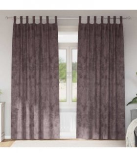 vidaXL Velvet Curtains with Curtains 2 pcs Brown 260 x 140 cm Velvet — Size: 140 x 260 cm — V0672081859