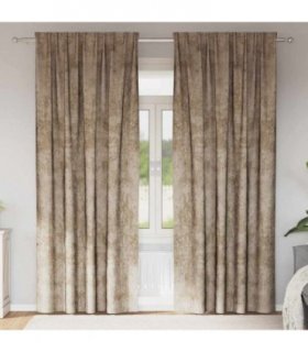 vidaXL Velvet Curtains 2 pcs Champagne 225 x 140 cm Velvet — Size: 140 x 225 cm — V0672081870