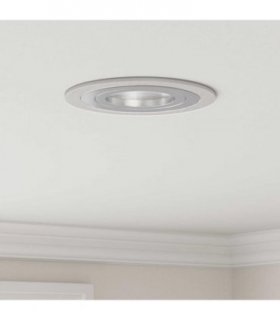 vidaXL Spotlight 24 pcs Silver 9 x 9 x 2 cm Aluminium — Model: Round