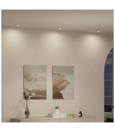 vidaXL Spotlight 24 pcs White 9 x 9 x 2 cm Aluminium — Model: Round