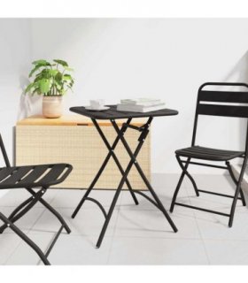 vidaXL Bistro Table Anthracite 55 x 55 x 72.5 cm Powder-coated Steel