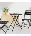 vidaXL Bistro Table Anthracite 55 x 55 x 72.5 cm Powder-coated Steel