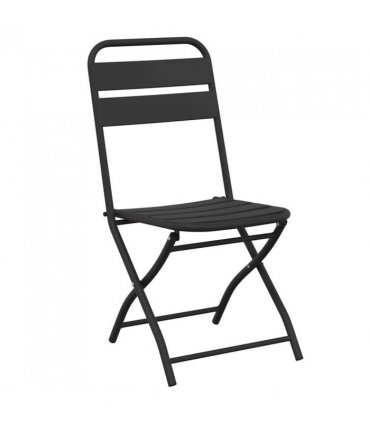 vidaXL Bistro Set 3 pcs Anthracite Steel