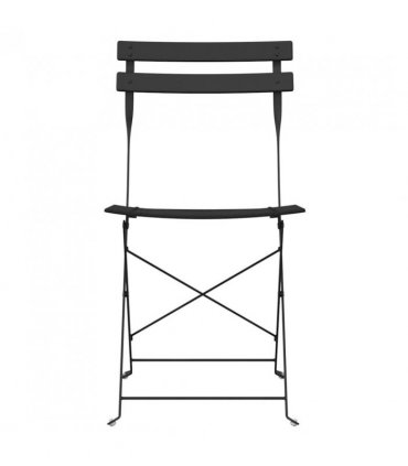 vidaXL Garden Folding Chair 2 pcs Anthracite 42 x 46 x 82cm Metal