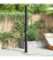vidaXL Outdoor Solar shower Black 217 cm PVC and Aluminium — Model: 7 cm top shower with faucet