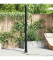 vidaXL Outdoor Solar shower Black 217 cm PVC and Aluminium — Model: 7 cm top shower with handheld head