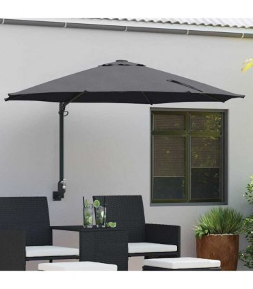 vidaXL Garden Parasol Anthracite 248 x 248 x 148 cm