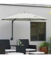 vidaXL Garden Parasol Sand 248 x 248 x 148 cm Polyester and Steel