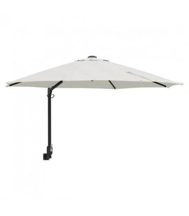 vidaXL Garden Parasol Sand 248 x 248 x 148 cm Polyester and Steel
