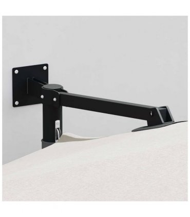 vidaXL Garden Parasol Sand 248 x 248 x 148 cm Polyester and Steel