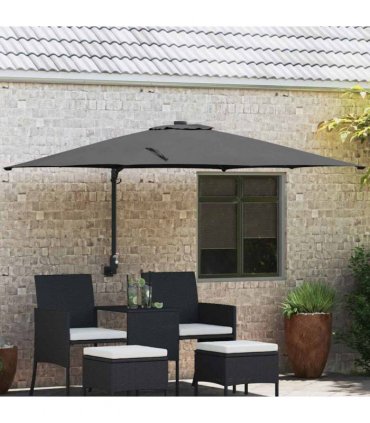 vidaXL Garden Parasol Anthracite 248.5 x 247.5 x 160 cm